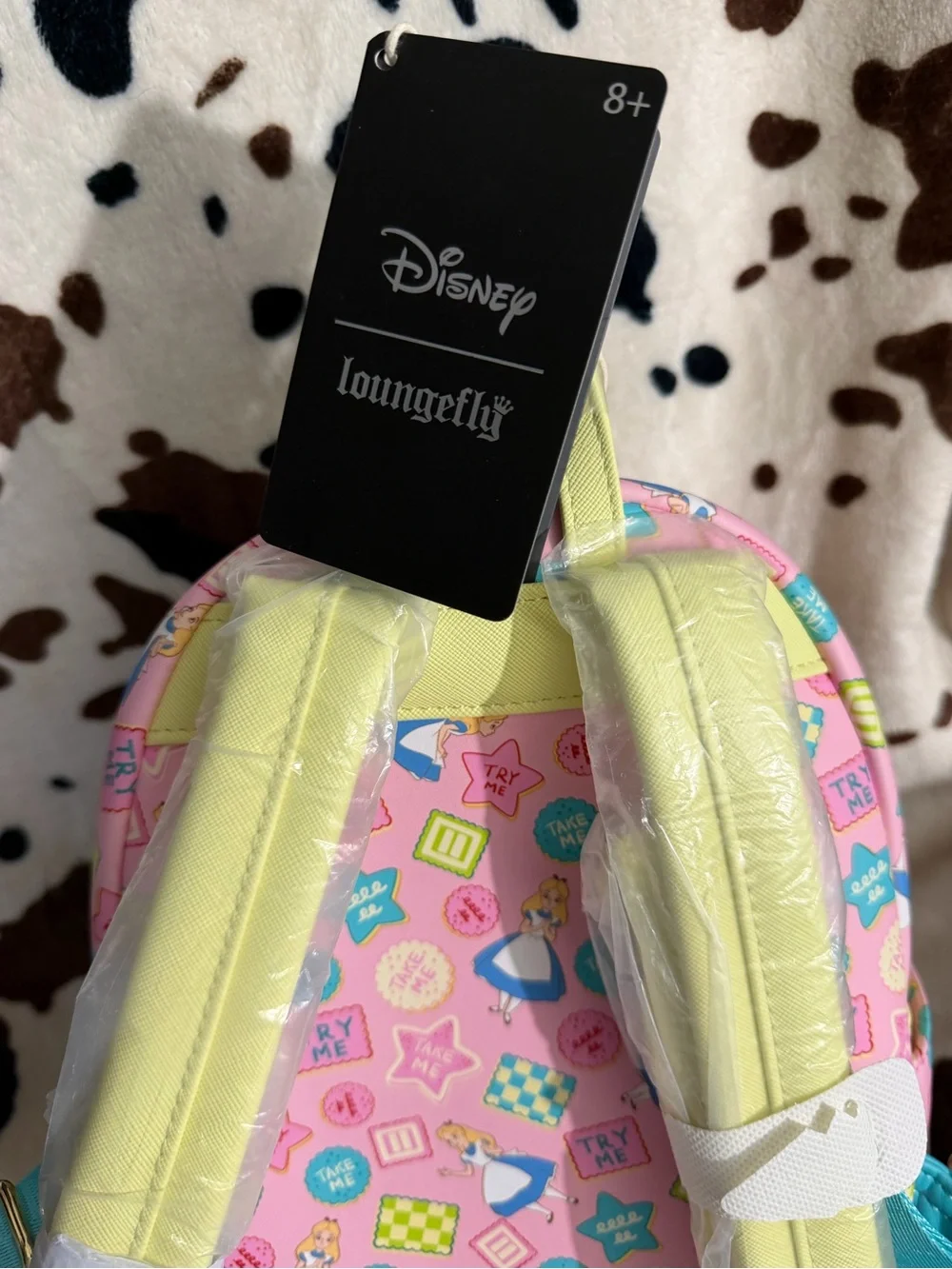 Loungefly Yellow, Blue & Pink Alice Kids Backpack